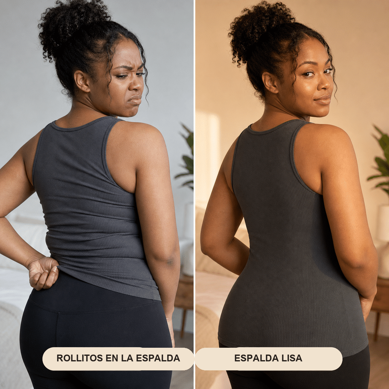Alisa los rollitos de la espalda en segundos