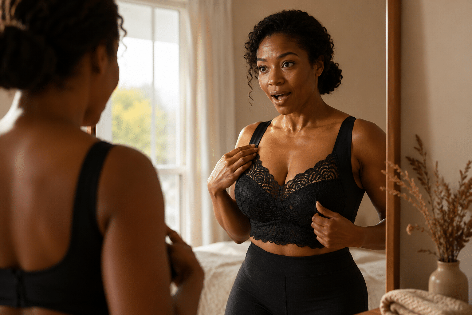 Dos tallas de vestido, 40 segundos, el mismo cuerpo